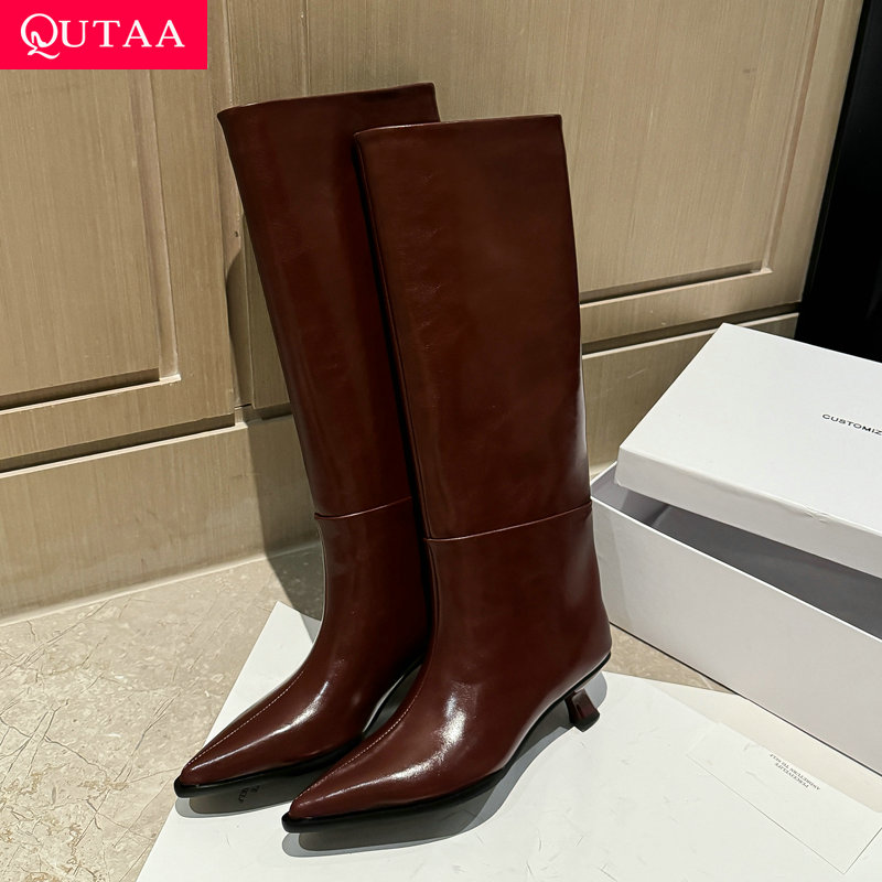 Women'S Fashion Knee High Boots - QUTAA mode nouvelles femmes genou bottes