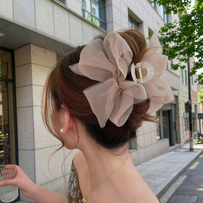 Women'S Fashion Korea - Pinces à cheveux en tulle avec