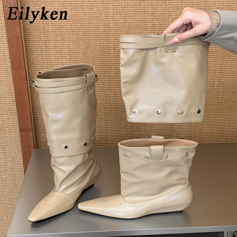 Women'S Fashion Knee High Boots - Eilyken Nouvelles Bottes Hautes Femme à