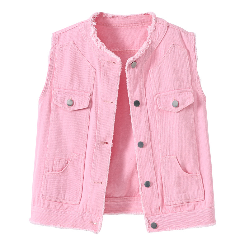 Women'S Fashion Vest Tops - Débardeur en jean amincissant pour femme,