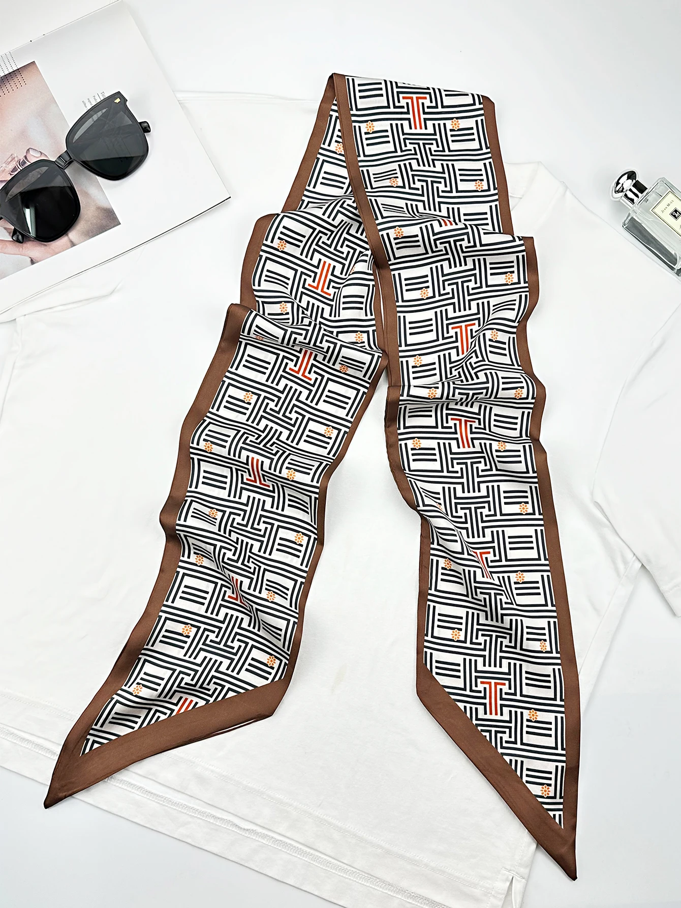 Foulard en soie pour femmes, F - Women Fashion Necktie avis et prix