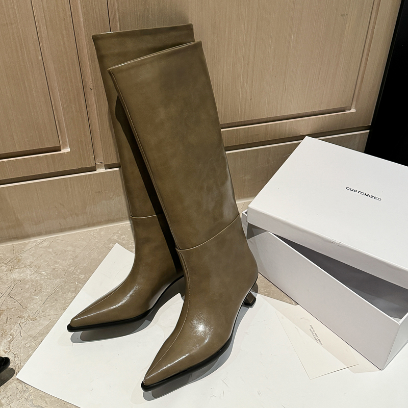QUTAA mode nouvelles femmes ge - Women'S Fashion Knee High Boots avis et prix