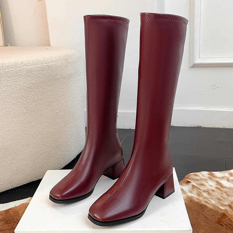 Bottes longues pour femmes, ve - Women'S Fashion Knee High Boots avis et prix