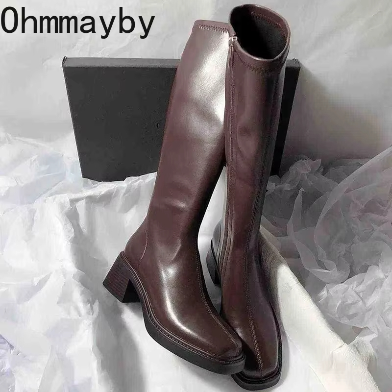 Vintage talon épais femmes gen - Women'S Fashion Knee High Boots avis et prix