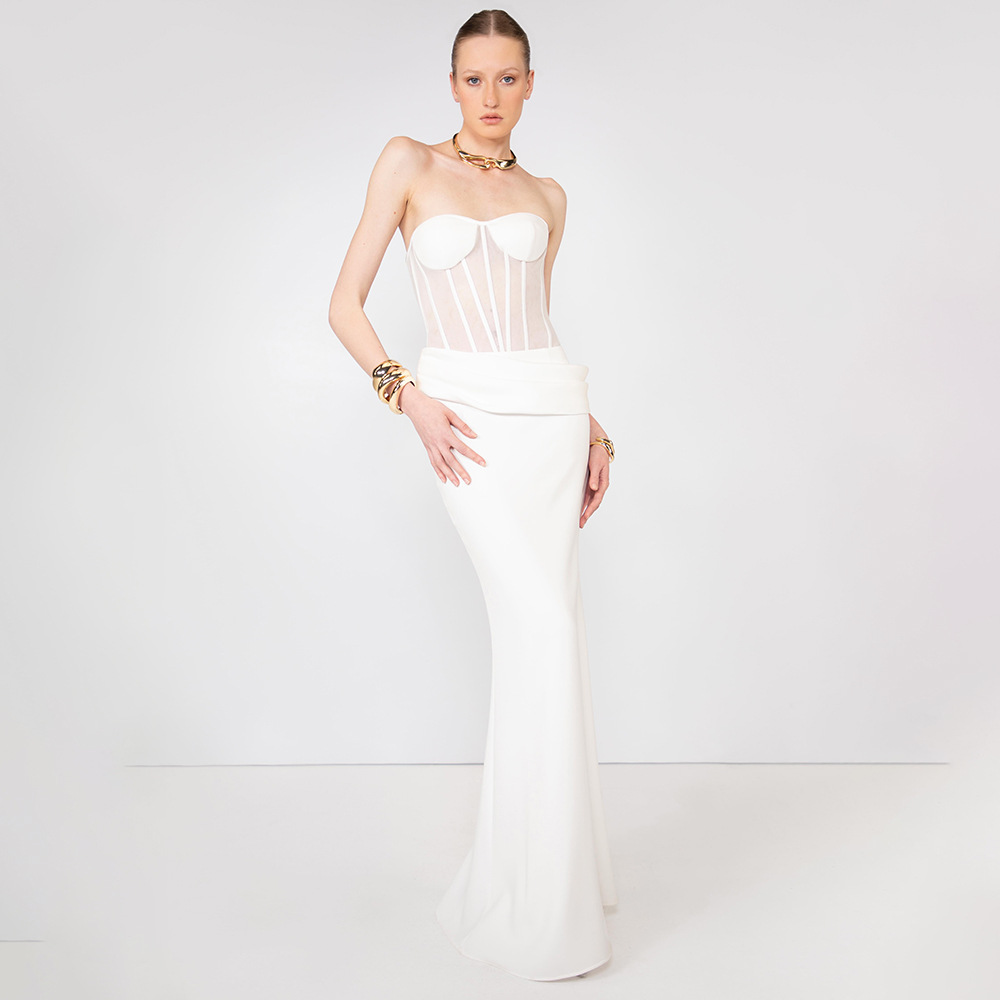 Robe de soirée sexy transparen - Women Fashion Dress Names avis et prix