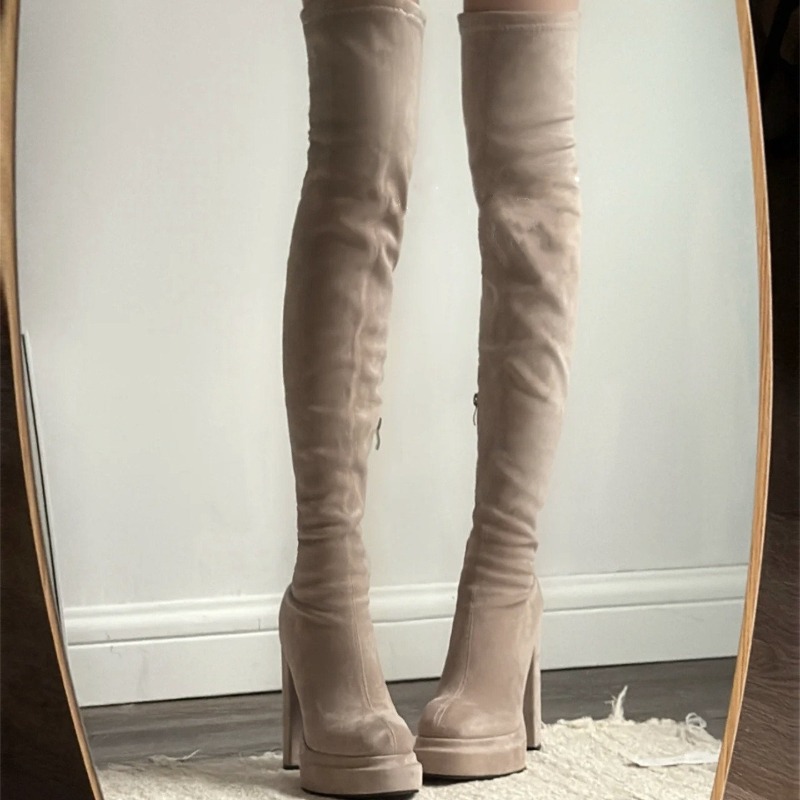 Bottes cuissardes sexy pour fe - Women'S Fashion Knee High Boots avis et prix