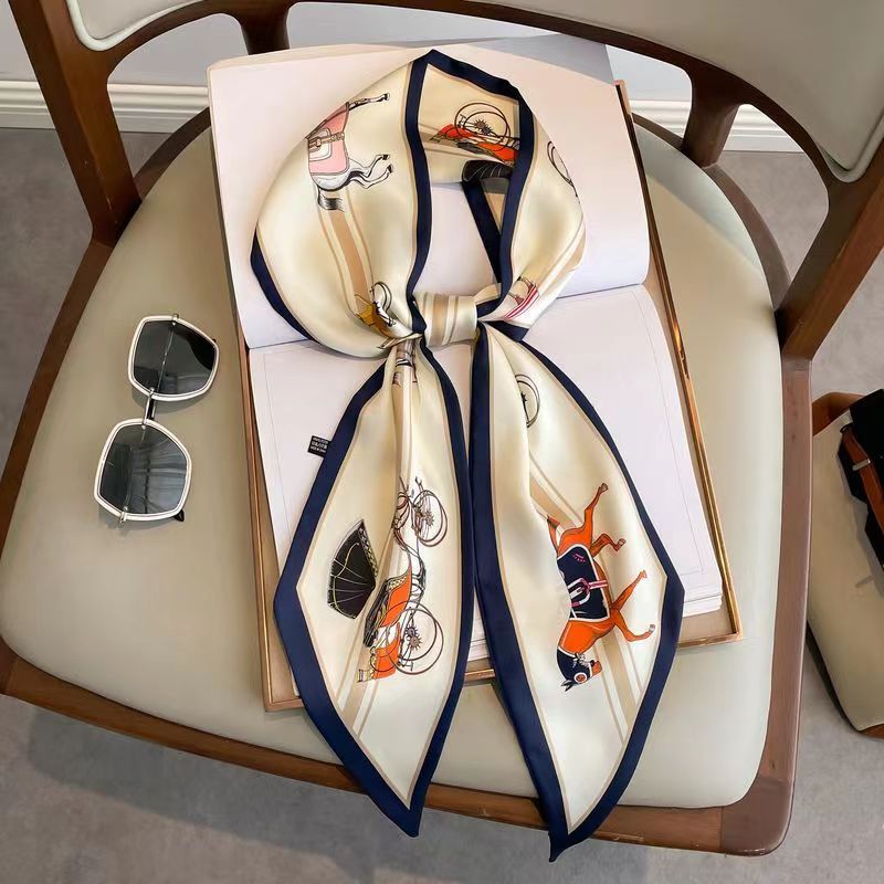 Foulard en soie pour femmes, D - Women Fashion Necktie avis et prix