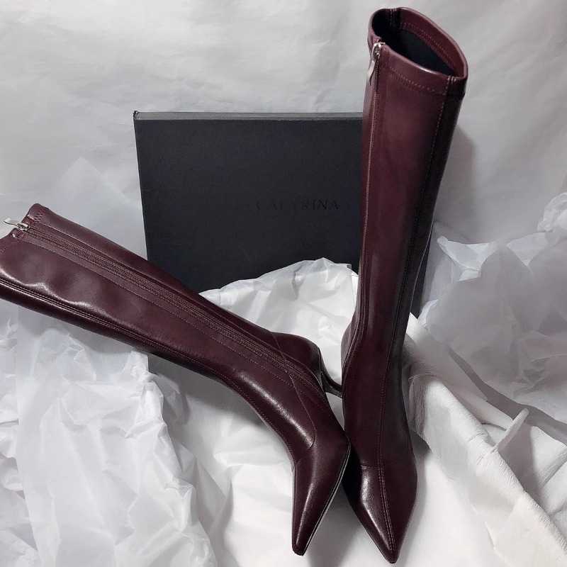 Bottes d'automne à talons aigu - Women'S Fashion Knee High Boots avis et prix